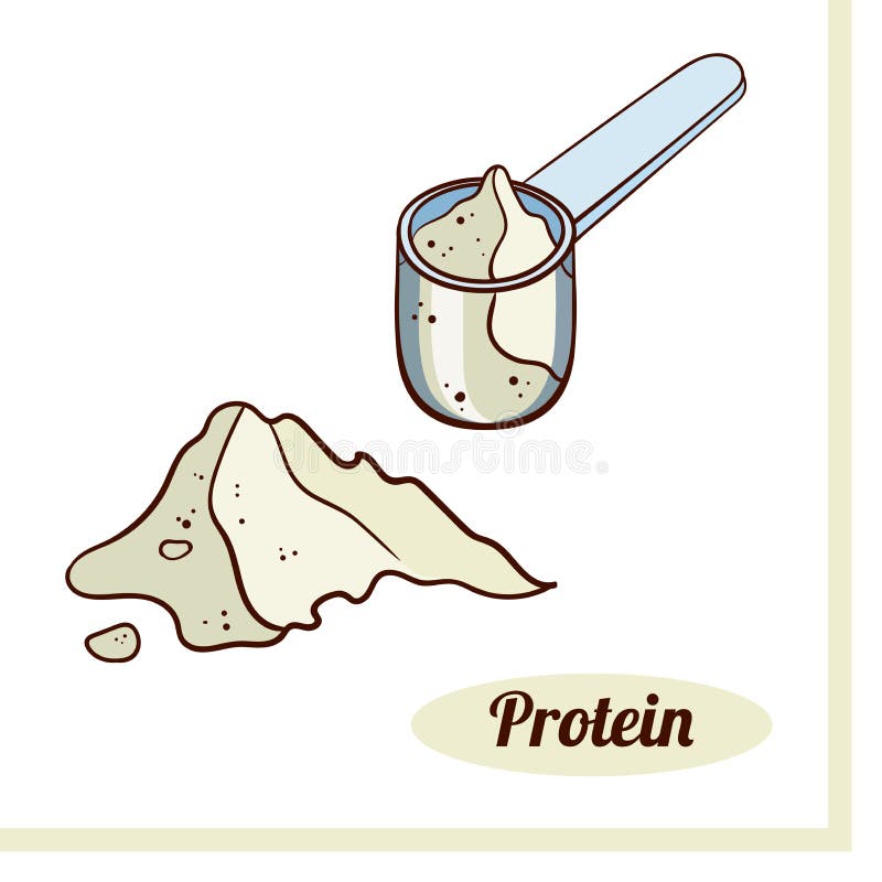 Protein Shake Drink Scoop Stock Illustrations – 246 Protein Shake