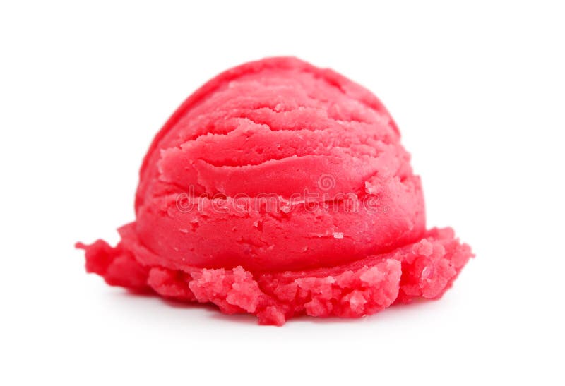 Scoop of red ice cream stock image. Image of shop, background - 100158329