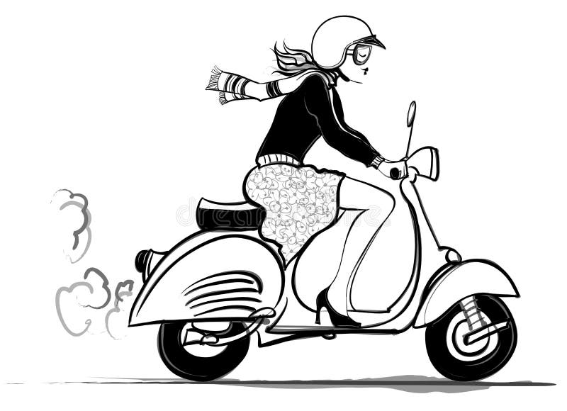 Scooter d'équitation de femme
