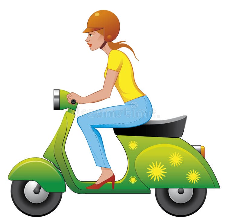Scooter Girl Stock Illustrations 7,266 Scooter Girl Stock