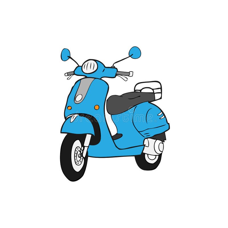 Scooter stock vector. Illustration of vector, background - 45475136