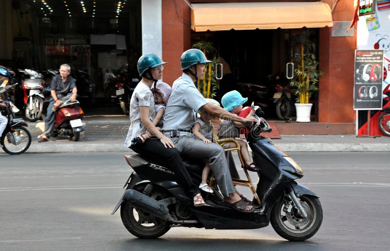 Scooter Ride editorial image. Image of family, vietnam 30976825