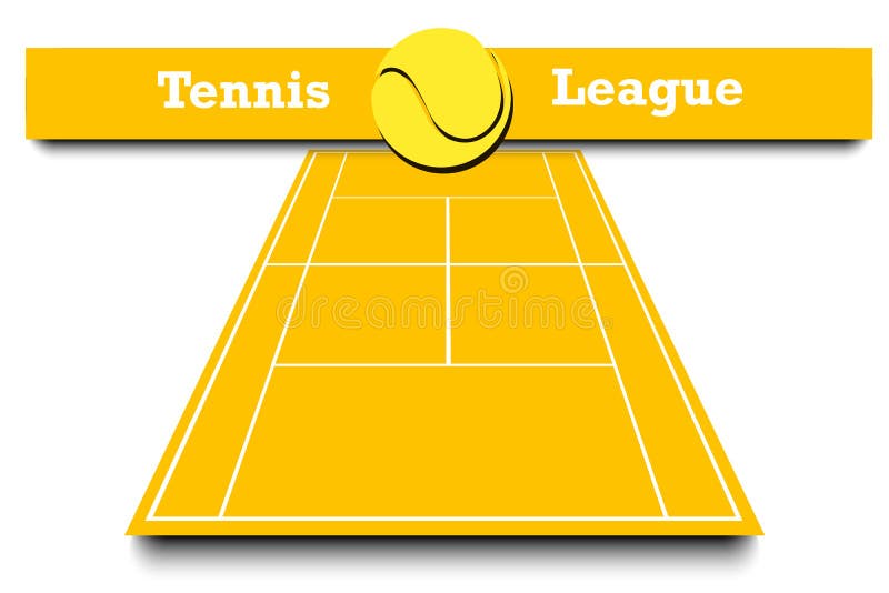 Score of the tennis match stock vector. Illustration of background