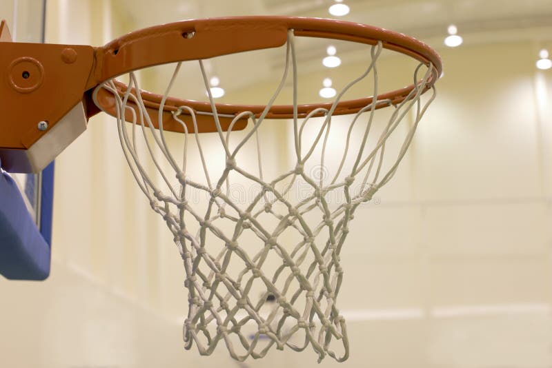 Scoring Basket in Basketball Court Stock Photo Image of equipment