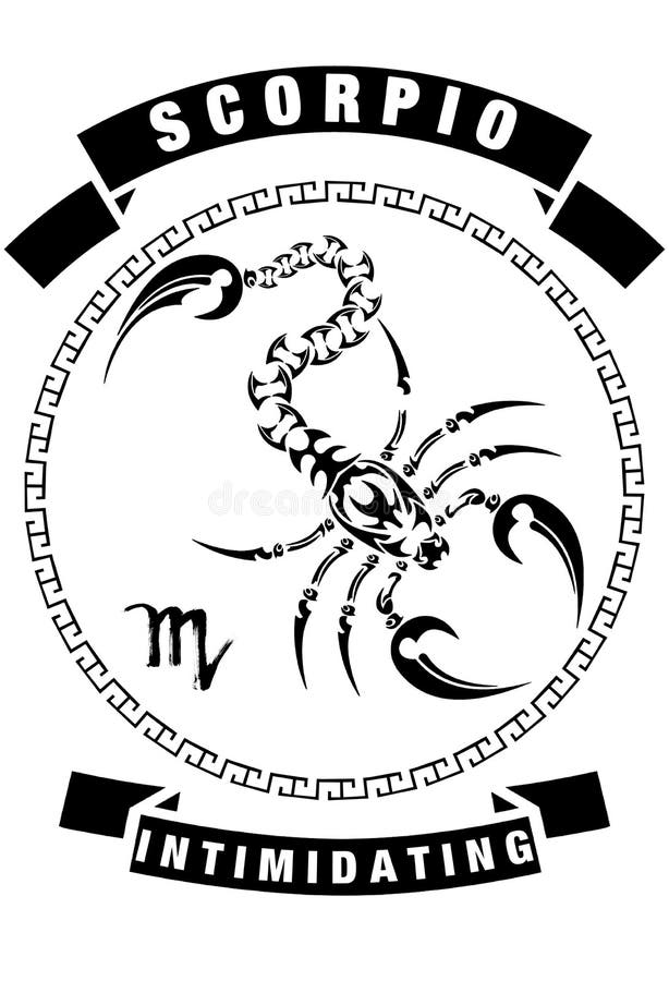 Word Scorpio. Vector Zentangle Object for Decoration Stock Vector ...