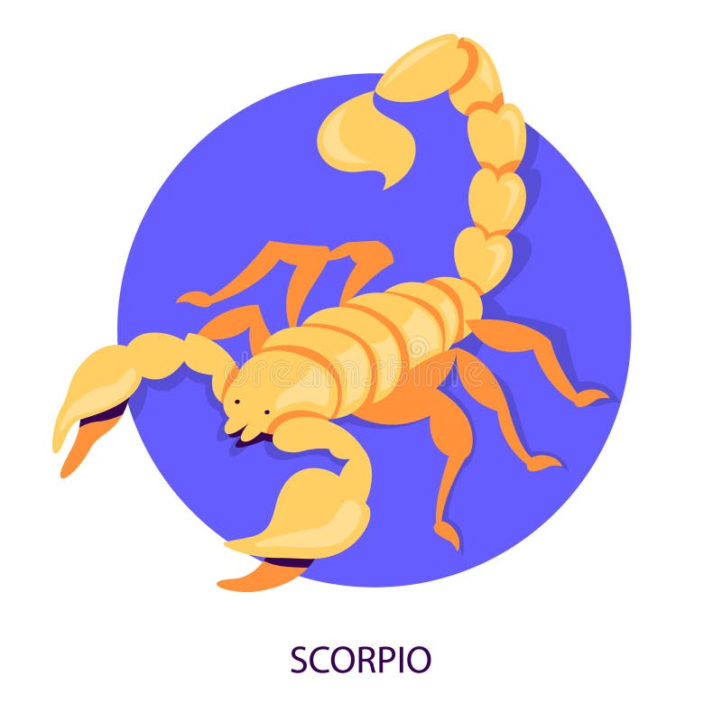 Scorpio Zodiac. Astrology and Horoscope Calendar Stock Vector