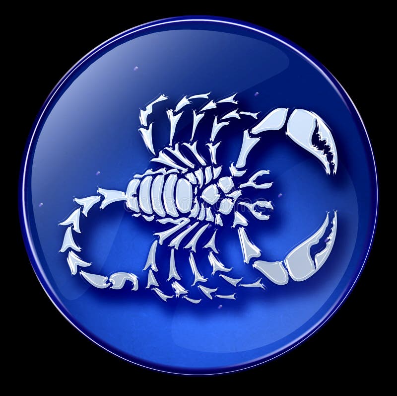 Scorpio zodiac button icon