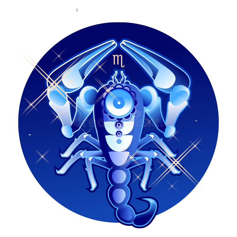 Scorpio zodiac sign stock vector. Illustration of claw - 165331476