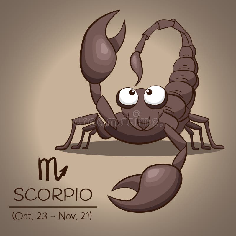 Scorpio zodiaka znak, retro brown skorpion w wektorze EPS10 ilustracja wektor Scorpio zodiaka znak, retro brown skorpion w wektorze EPS10 ilustracja wektor