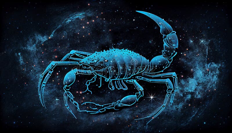 Scorpion, Scorpio Zodiac Constellation, Astrology. AI Generated Stock ...