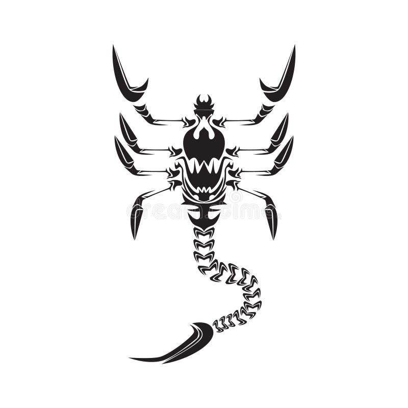 Scorpion Tattoo. Vector Illustration Decorative Design Stock Vector -  Illustration of tattoo, tattoos: 188388356