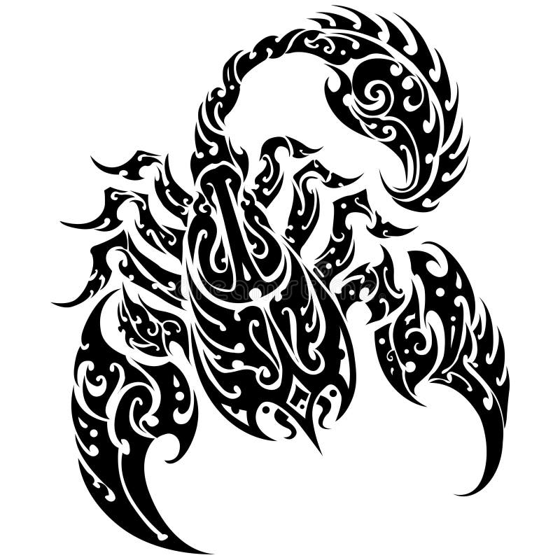 Scorpion tattoo stock vector. Illustration of scorpio - 32213631