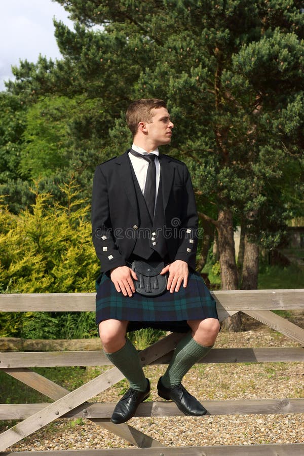 Scotsman in Full Dress Kilt Wear Stock Image - Image of scottish ...