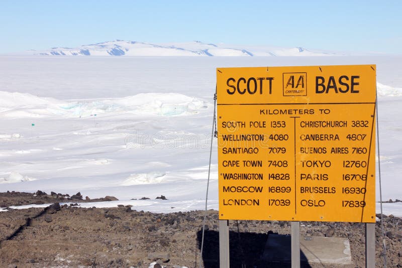 Scott Base, Ross Island, a Antártica