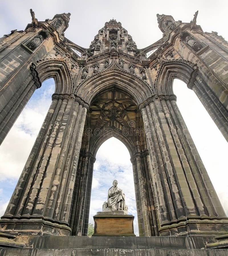 Scott Monument in Edinburgh Scotland Stock Image Image of scotland