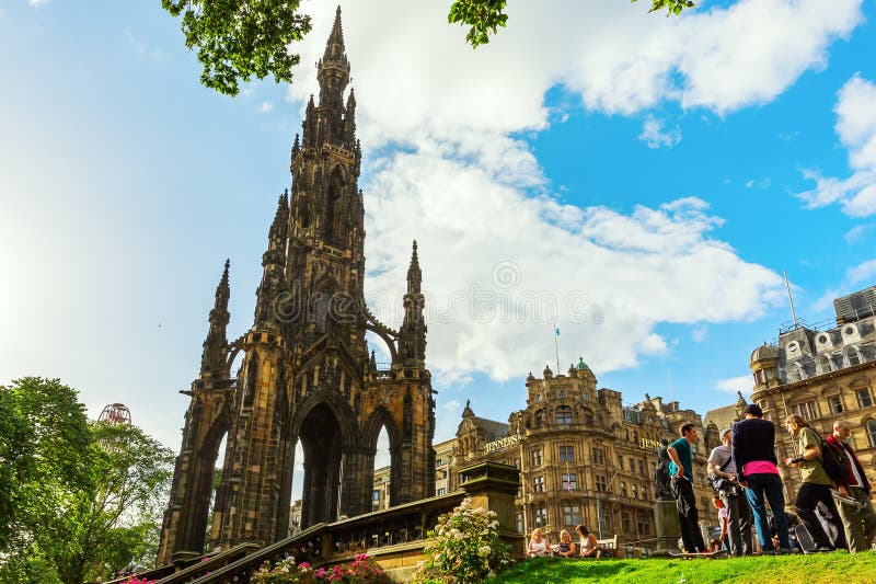 Scott Monument i Edinburg, UK arkivfoto Scott Monument i Edinburg, UK arkivfoto