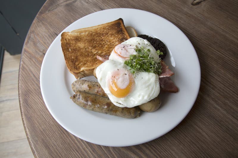 Scottish Breakfast in Cafe, Edinburgh Stock Photo Image of pepper