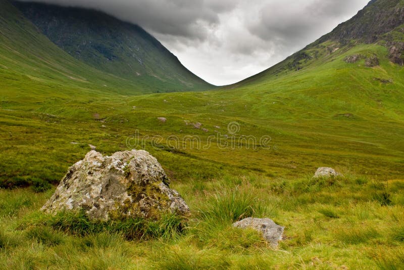 Scottish highlands in Glen Coe