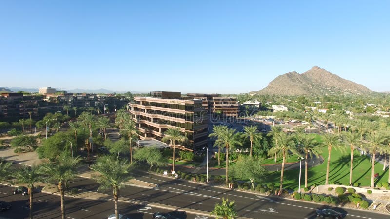 Scottsdale, Arizona, USA - Aerial Shot of Scottsdale with Palm Trees ...