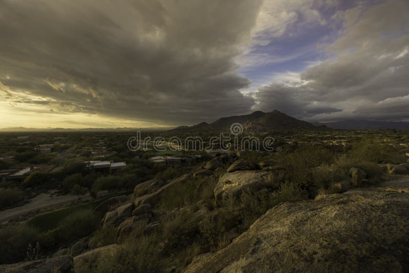 Scottsdale,Cavecreek Serene Majestic Desert Visa Stock Image - Image of ...