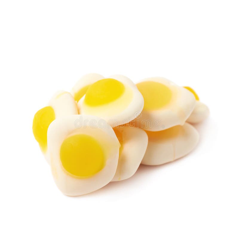 Egg Shaped Jelly Candy Isolated White Background Stock Photos Free