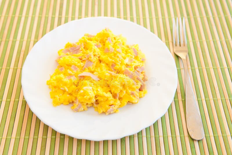 Scrambled eggs royalty free stock image