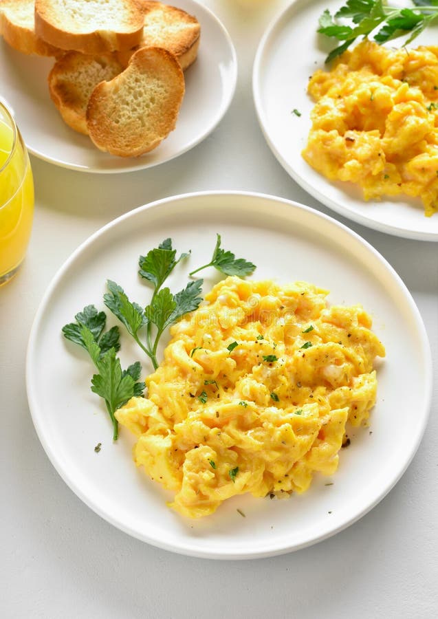 Scrambled Eggs for Breakfast Stock Image Image of fresh, light 149963179
