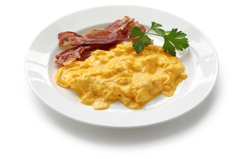 Scrambled eggs stock photos