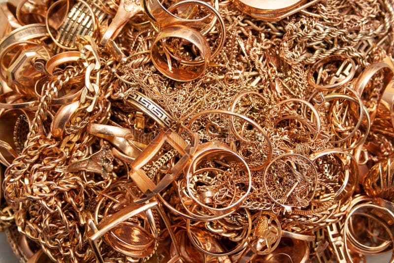 Scrap gold jewelry stock image. Image of business, accessories 13163583