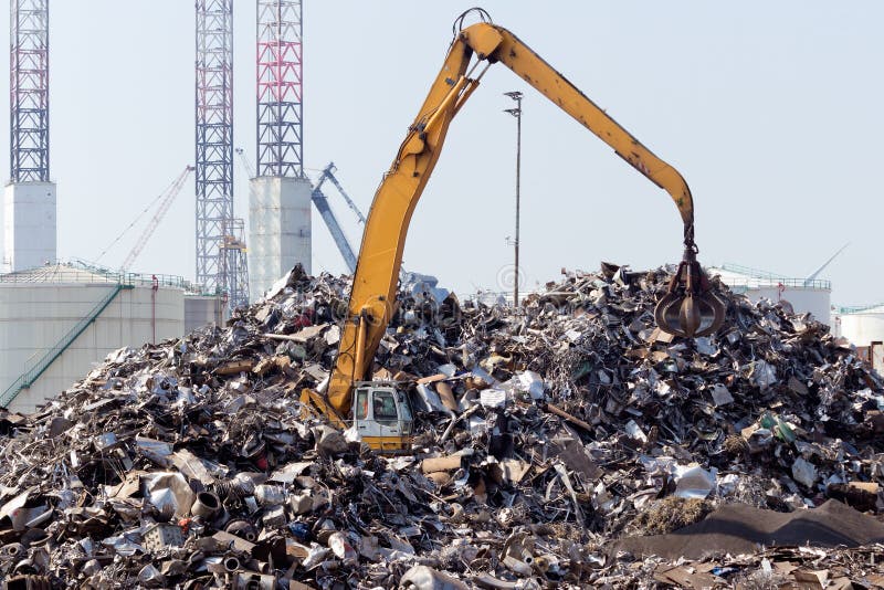 Scrap metal stock image