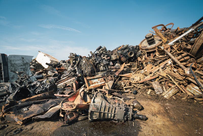 Scrap metals stock photography