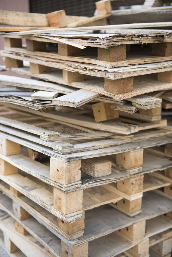 Scrap Wood Crates for Recycling Stock Image Image of wooden