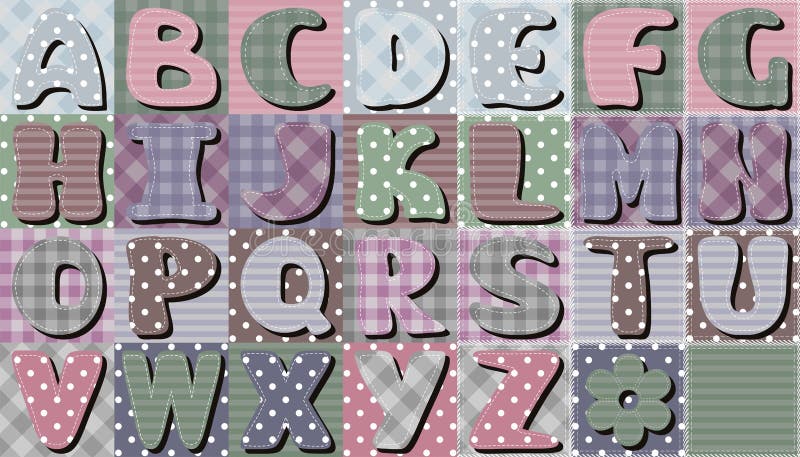 Scrapbook Lace Alphabet Letters Stock Illustration - Illustration of  creation, design: 35737079