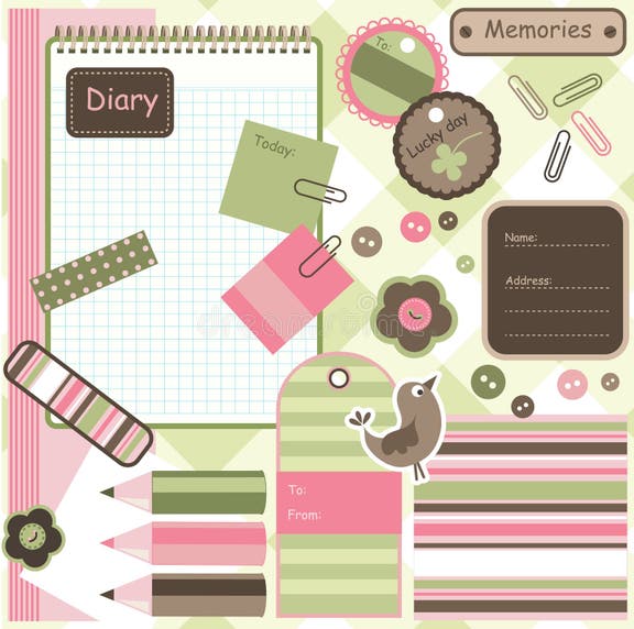 Scrapbook Stationery Stock Illustrations 11,911 Scrapbook Stationery