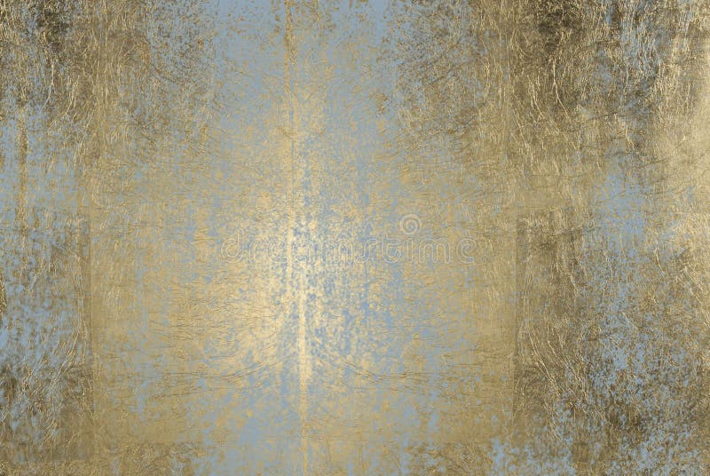 Scratched golden foil texture background