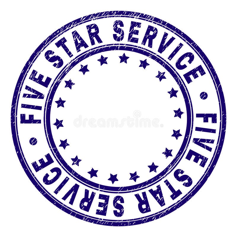 Grunge FIVE STAR SERVICE Rectangle Stamp Stock Vector - Illustration of  unclean, grainy: 138793600