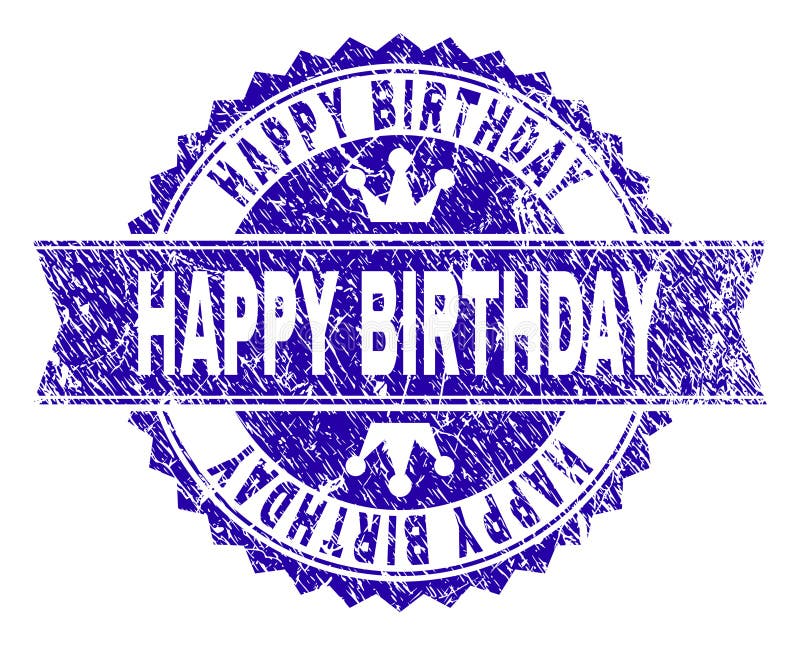 Happy Birthday Stamp PNG Clipart Picture​