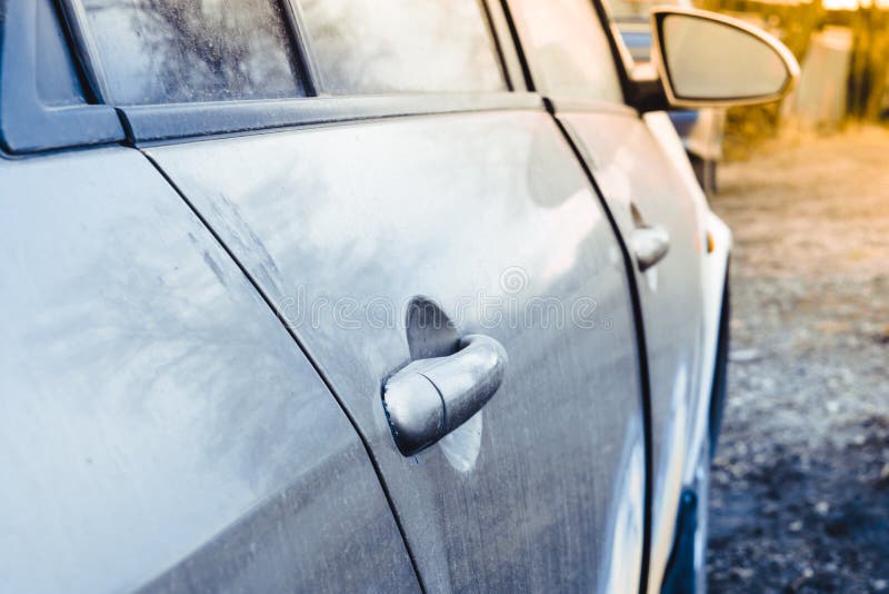 Scratched a car door stock photo. Image of door, emergency 114658772