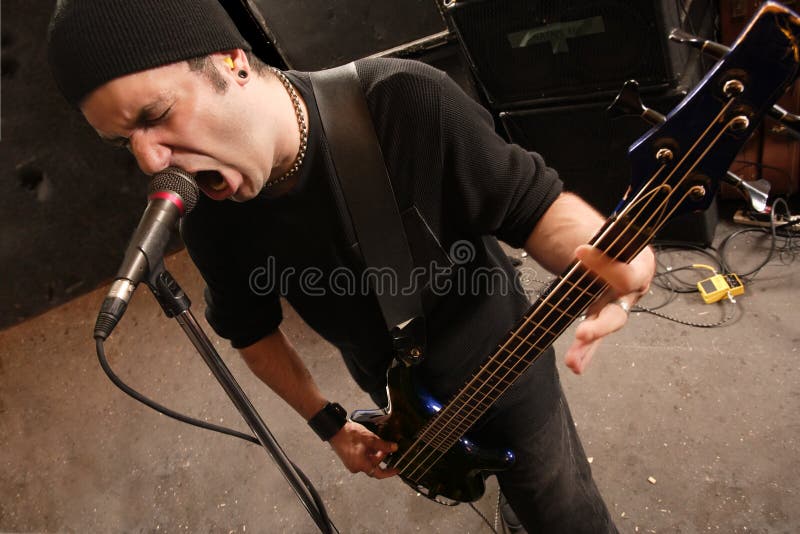 Screaming bass player