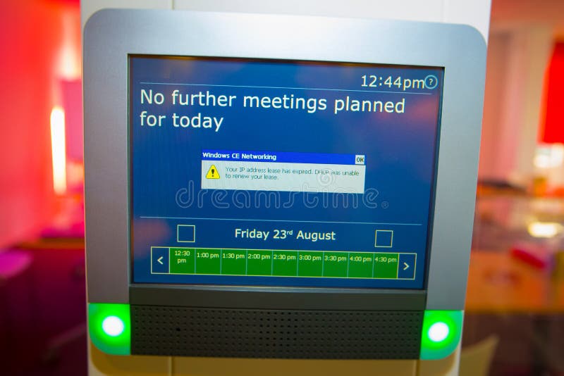 Screen with message no further meetings planned for today