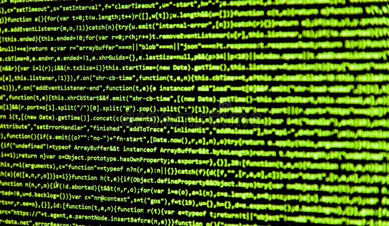 Screen with software developer code. Screen with software developer code on black. Development javascript code stock images, royalty-free photos and pictures
