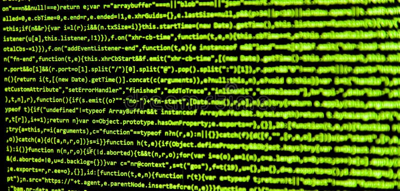 Screen with software developer code. Screen with software developer code on black. Development javascript code stock images, royalty-free photos and pictures