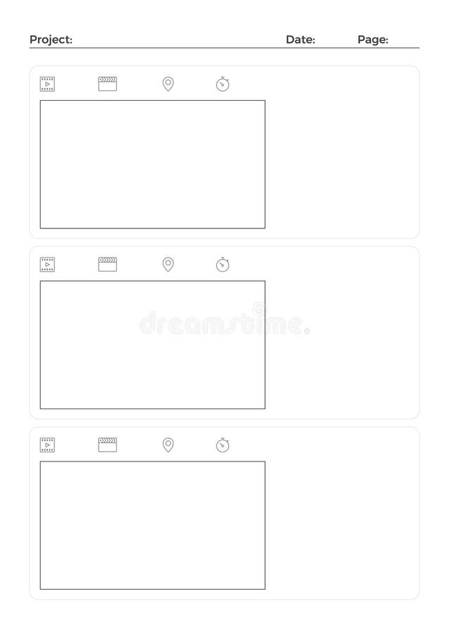 Storyboard Template Vertical from thumbs.dreamstime.com