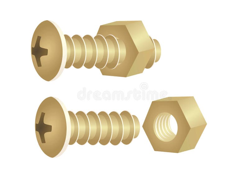 Screw and nut