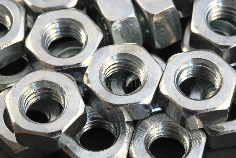 Screwnuts stock image. Image of part, stainless, line 16833375