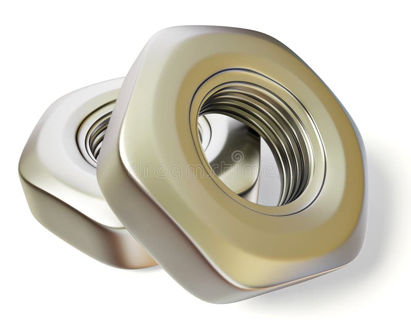 Screw-nuts vector illustration