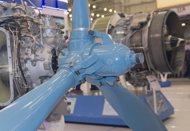 Parts and Aircraft Engine Closeup Stock Image Image of engineering