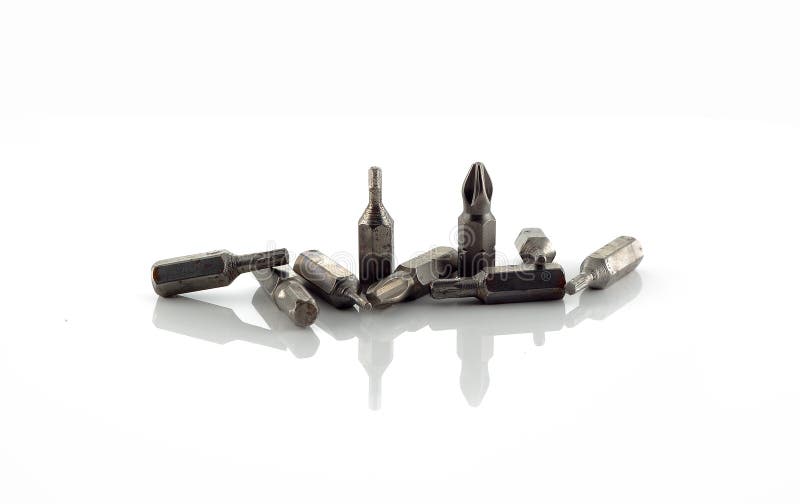 Screwdriver bits stock image
