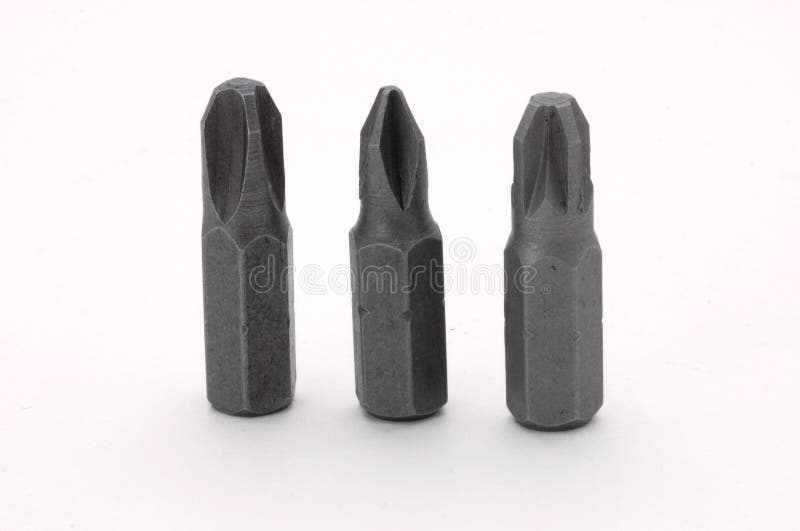 Screwdriver bits stock photo