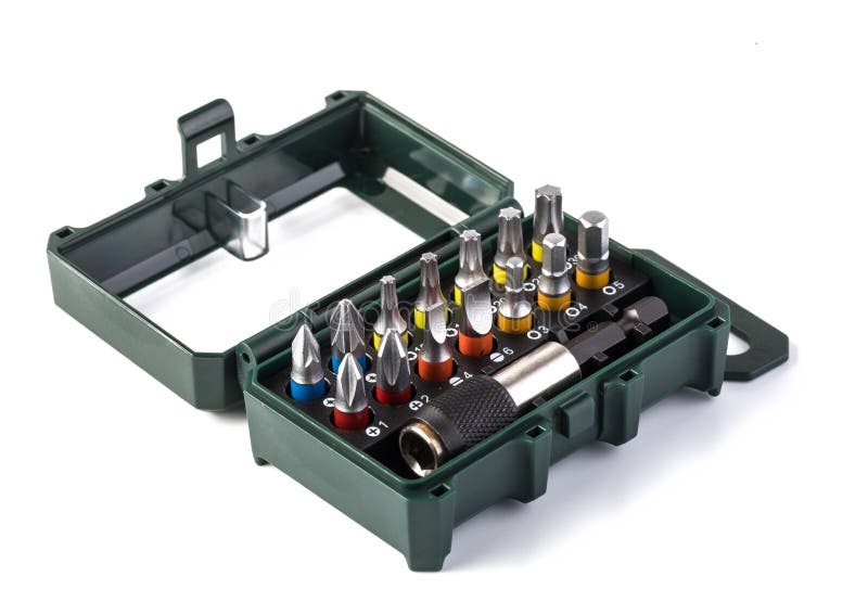Screwdriver bits royalty free stock photos